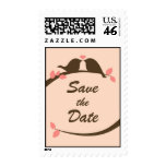 Chocolate Love Birds Save the Date stamps