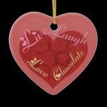Chocolate Love Valentine Ornament