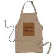 Chocolate lover apron apron