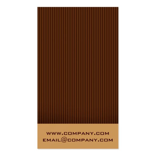 Chocolate Lover Business Cards (back side)