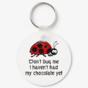 Chocolate Lover Ladybug Keychain by chocolatelovergifts Chocolate Lover Ladybug Keychain
