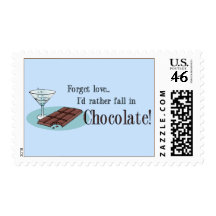 Chocolate Lover Postage Stamp