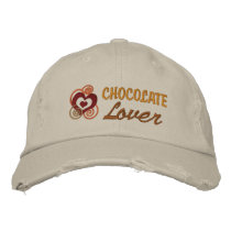 Chocolate Lover's embroidered hats