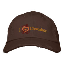 Chocolate Lover's Embroidered Hats