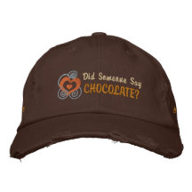 Chocolate Lover's Embroidered Hats