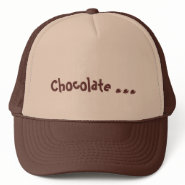 Chocolate lovers hat with chocolate candy hat