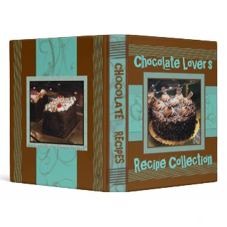Chocolate Lover's Recipe Binder binder