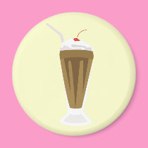 Chocolate Milkshake Magnet
