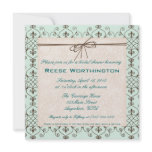 Chocolate & Mint Bridal Shower Invite invitations