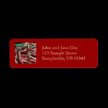 Chocolate Mint Candy Canes Return Address Label