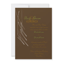 Chocolate Mint Invitation