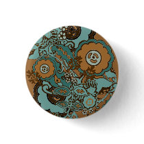 Chocolate Mint Paisley buttons