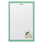 Chocolate Mint Truffle Bunny Custom Stationery