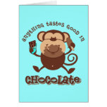 Chocolate Monkey Greeting Card
