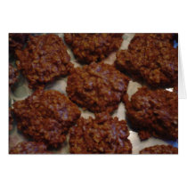 Chocolate No-Bake Cookies Recipe Greeting cards