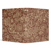 Chocolate Paisley Binders
