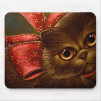 CHOCOLATE PERSIAN CAT HOLIDAY Mousepad