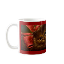 CHOCOLATE PERSIAN CAT - HOLIDAY MUG by BY_CYRA CHOCOLATE PERSIAN CAT - HOLIDAY MUG