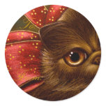 CHOCOLATE PERSIAN CAT - HOLIDAY STICKER CHOCOLATE PERSIAN CAT - HOLIDAY STICKER