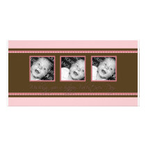Chocolate & Pink Hearts photocard photo cards