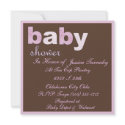 Chocolate Pink Shower Invitation invitation