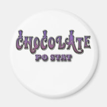 Chocolate PO STAT Fridge Magnet