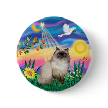 Chocolate Point Himalayan Cat  - Twilight buttons