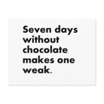 Chocolate Postcard