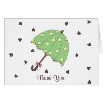 Chocolate Rain Thank You Notes Cards