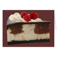 Chocolate Raspberry Cheesecake card