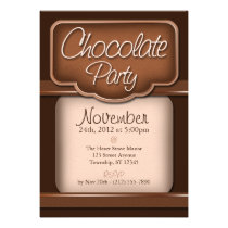 Chocolate rico: "Invitaciones del fiesta del choco invitaciones