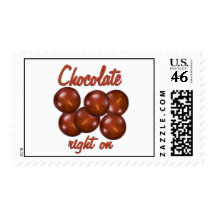 Chocolate Right On Postage Stamps