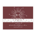 Chocolate Romantic Rosette Save The Date postcards by Ruxique Chocolate Romantic Rosette Save The Date postcards