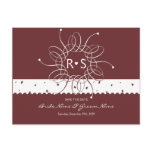 Chocolate Romantic Rosette Save The Date