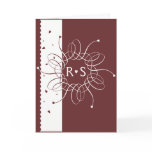 Chocolate Romantic Rosette Wedding Invitation