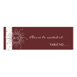 Chocolate Romantic Rosette WeddingTable Place Card