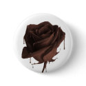 Chocolate Rose Button