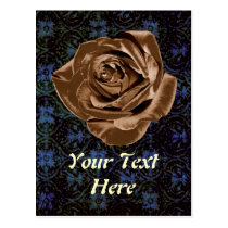 Chocolate Rose pattern collection postcards