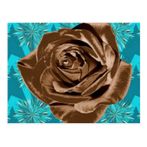 "Chocolate Rose" pattern collection postcards