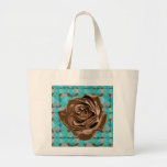 "Chocolate Rose" pattern collection Tote Bag