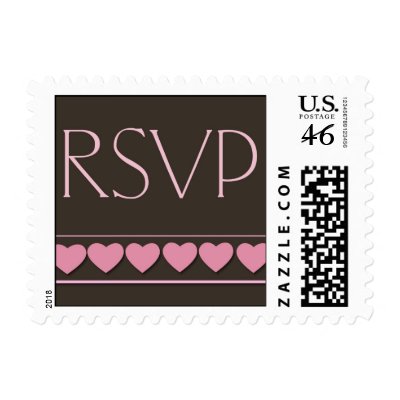 Chocolate rsvp - small size postage