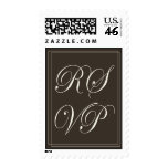 Chocolate RSVP Vertical Postage