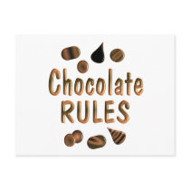 Chocolate Rules postcards