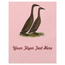 Chocolate Runner Ducks Flyers