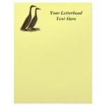 Chocolate Runner Ducks Letterhead