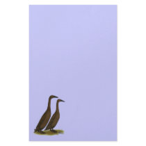 Chocolate Runner Ducks Stationery Paper