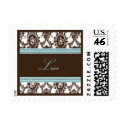Chocolate & Sky Fancy Love-Small Postage postage