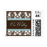 Chocolate & Sky Fancy Our Wedding-Small Postage