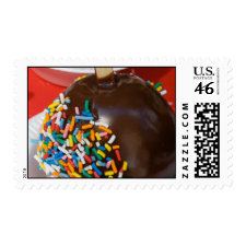 Chocolate Sprinked Apple Postage stamp