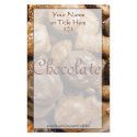 Chocolate Stationery by Customizables Chocolate Stationery